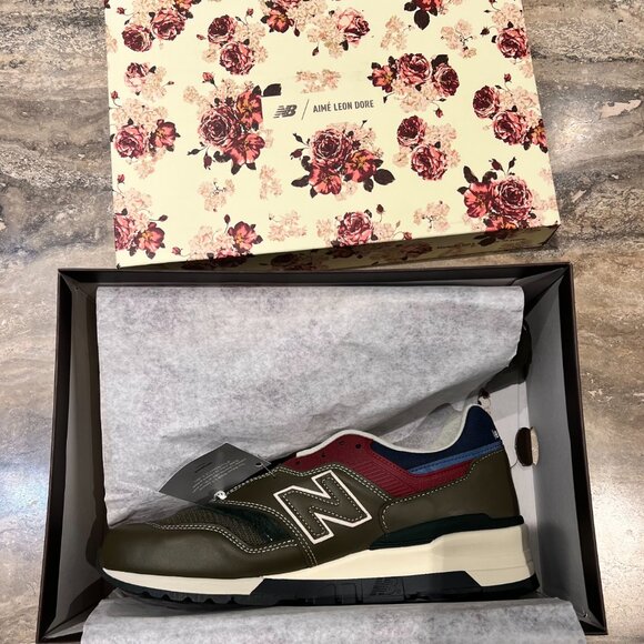 NIB New Balance 997 Aimé Leon Dore Made in USA Olive Men's Size US 10/UK 9.5 - Picture 10 of 11